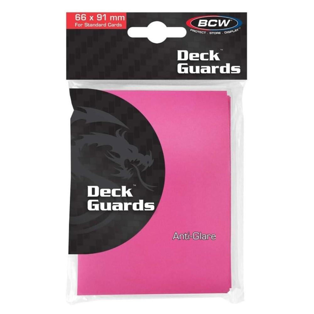 image:imageBCW Deck Guard Double Matte Purple Card Sleeves AcidFree ArchivalSafe No PVC AntiGlare Matte Finish Fits Standard 2 x 3 Game Cards Durable Deck Protector Sleeves 50 CtPink