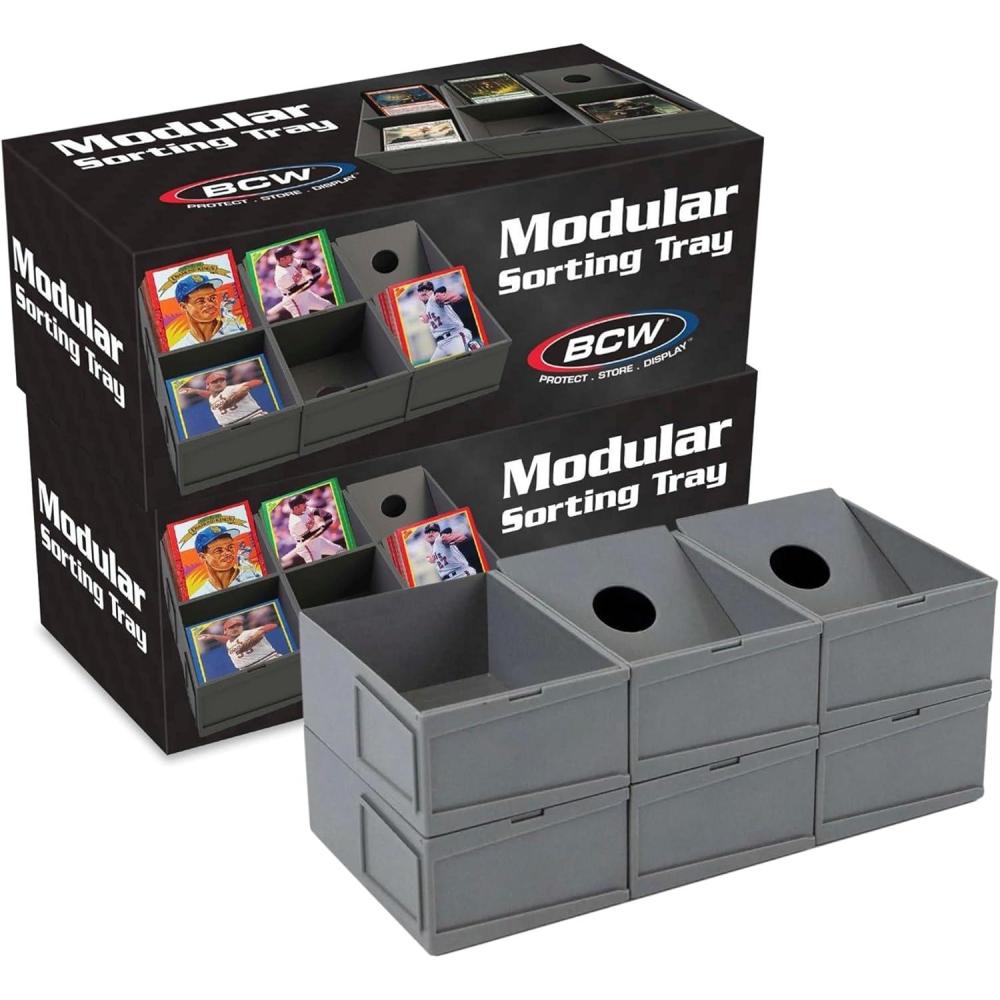 image:imageBCW Modular Card Sorting Tray  Customizable Display and Storage Grid Expandable TCG Sorting Tray  Ideal for Sports Cards Magic the Gathering Pokmon and Board Games12 Cells