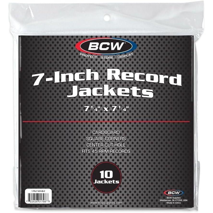 image:imageBCW Polylined Black Paper 7 in Square Corner Record Sleeves  50 ct  Inner Protective Sleeves with Center Hole for Vinyl Records  AcidFree Scratch Resistant  Ideal for DJs and Vinyl CollectorsBlack