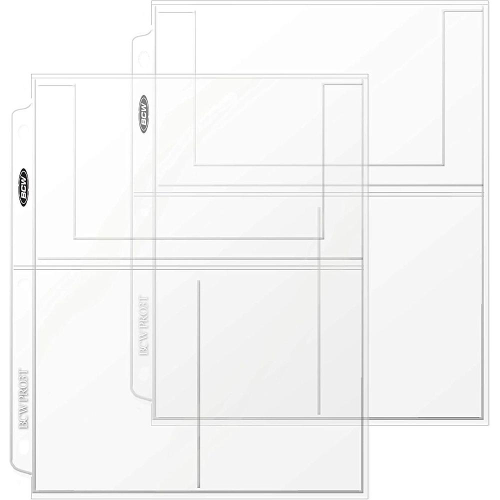 image:imageBCW Pro 3Pocket Photo Protector Sleeves  25 Count  4x6 Photos Sleeves Cards  AcidFree PVCFree  Archival Quality Photo Album Pages protector for 3 Ring Binder  High Clarity Polypropylene