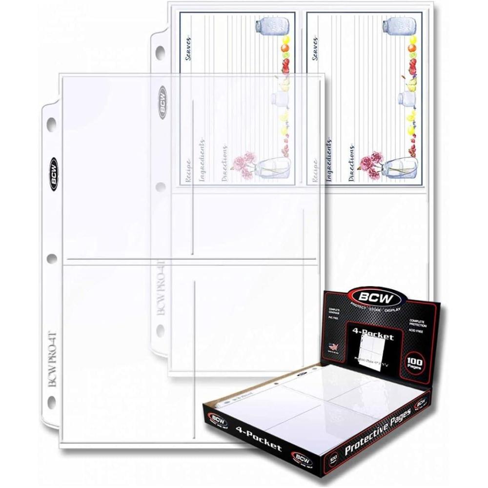 image:imageBCW Pro 4Pocket Page 100 Ct Box   100 Pages per Box Quantity of 1