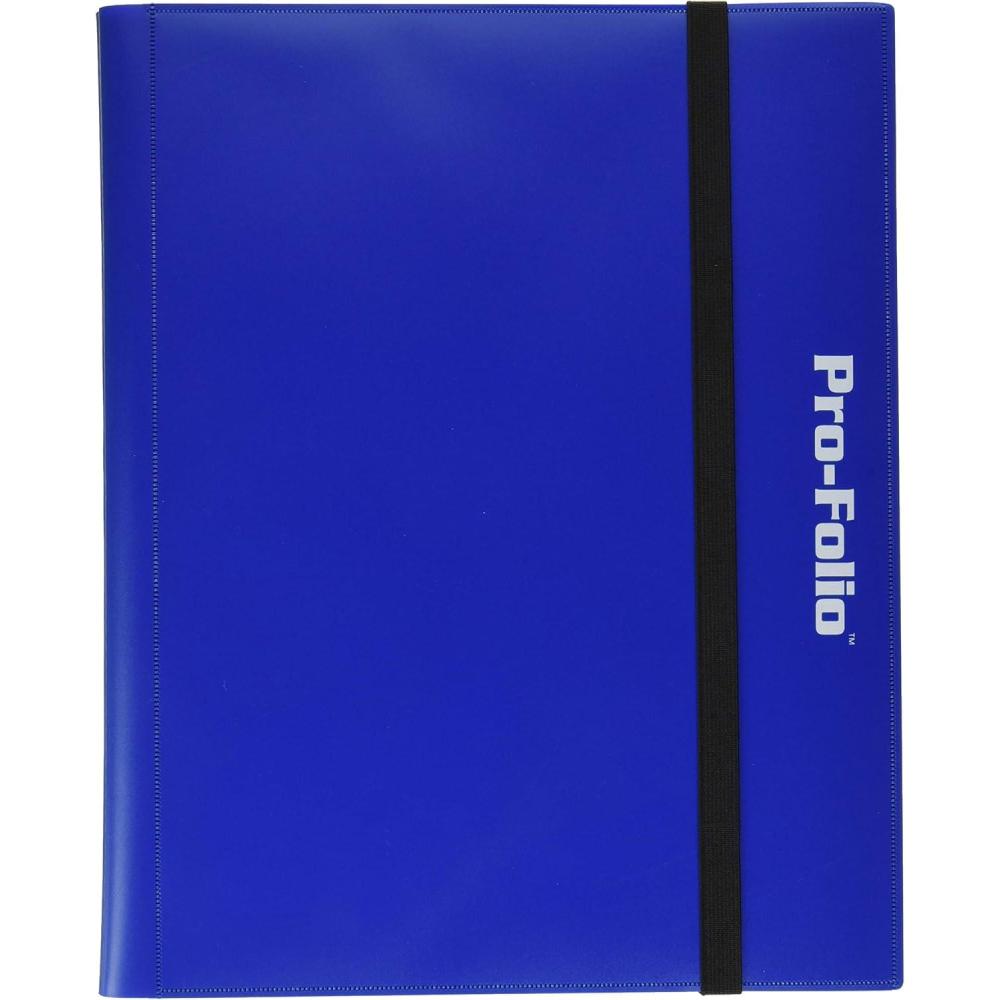 image:imageBCW ProFolio 9Pocket Card Album Black Archival Safe SideLoading Trading Card Binder Premium Collectible Storage Solution for Trading Cards TCG Sports Cards and More 360Card CapacityBlue