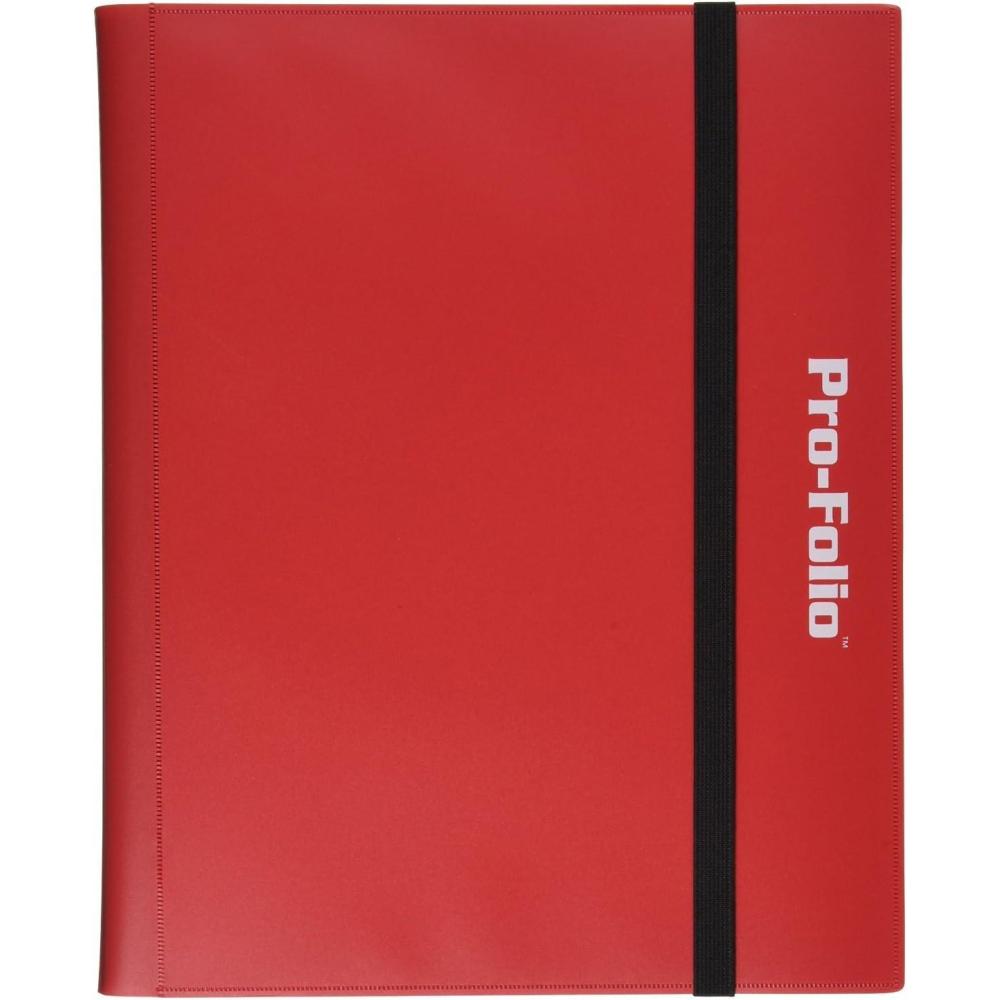 image:imageBCW ProFolio 9Pocket Card Album  Black  Archival Safe SideLoading Trading Card Binder  Premium Collectible Storage Solution for Trading Cards TCG Sports Cards and More  360Card CapacityRed