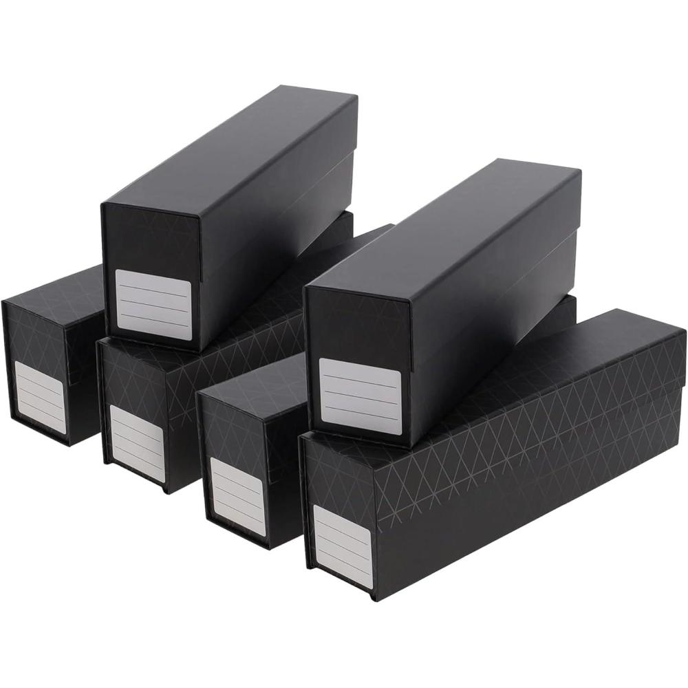 image:imageBCW QuickFold Card Storage Boxes for Magnetics amp Toploaders 3 Pack Trading Card Holder Box with Magnetic Closure Easy Fold Assembly for Sports and TCG Cards6 Pack