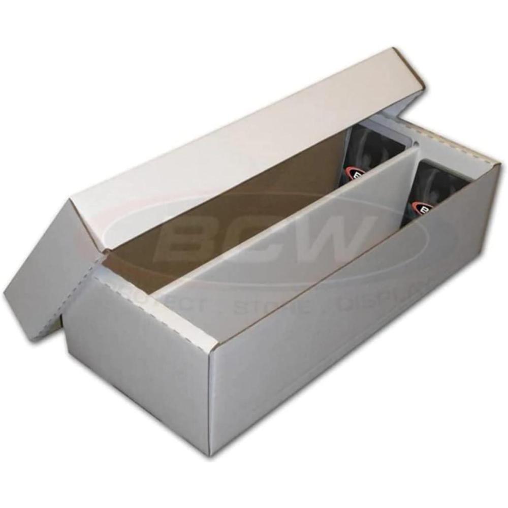 image:imageBCW Shoe Storage Card Box  1 ct  Durable Cardboard Box for Trading Cards Gaming Cards and Collectibles  Holds 1600 Standard Cards or 300 3x4 Toploaders  Collectible Gaming Card Organizer Box