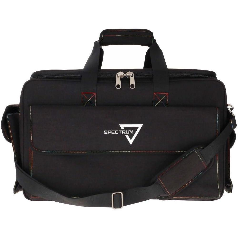 image:imageBCW Spectrum Board Game Bag  Durable Duffle for 68 Board Games  Expandable Pockets amp Storage  Comfortable Removable Shoulder Strap  Easy Top amp Side AccessBlack