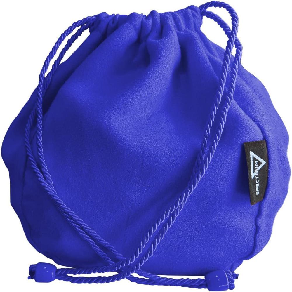 image:imageBCW Spectrum Dice Bag Blue Holds Over 350 Dice Durable FauxSuede Drawstring Bag for DampD Pathfinder MTG Perfect Dice Storage amp Transport Solution RPG amp Tabletop Gaming AccessoriesBlue