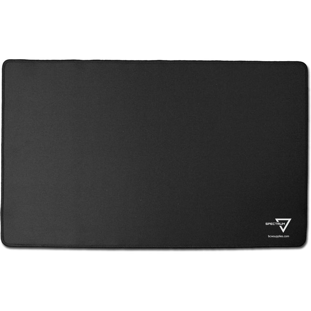 image:imageBCW Spectrum Playmat  Black 24 x 14  Stitched Edges for Durability  Ideal for TCG Tabletop Gaming amp Magic The GatheringBlack