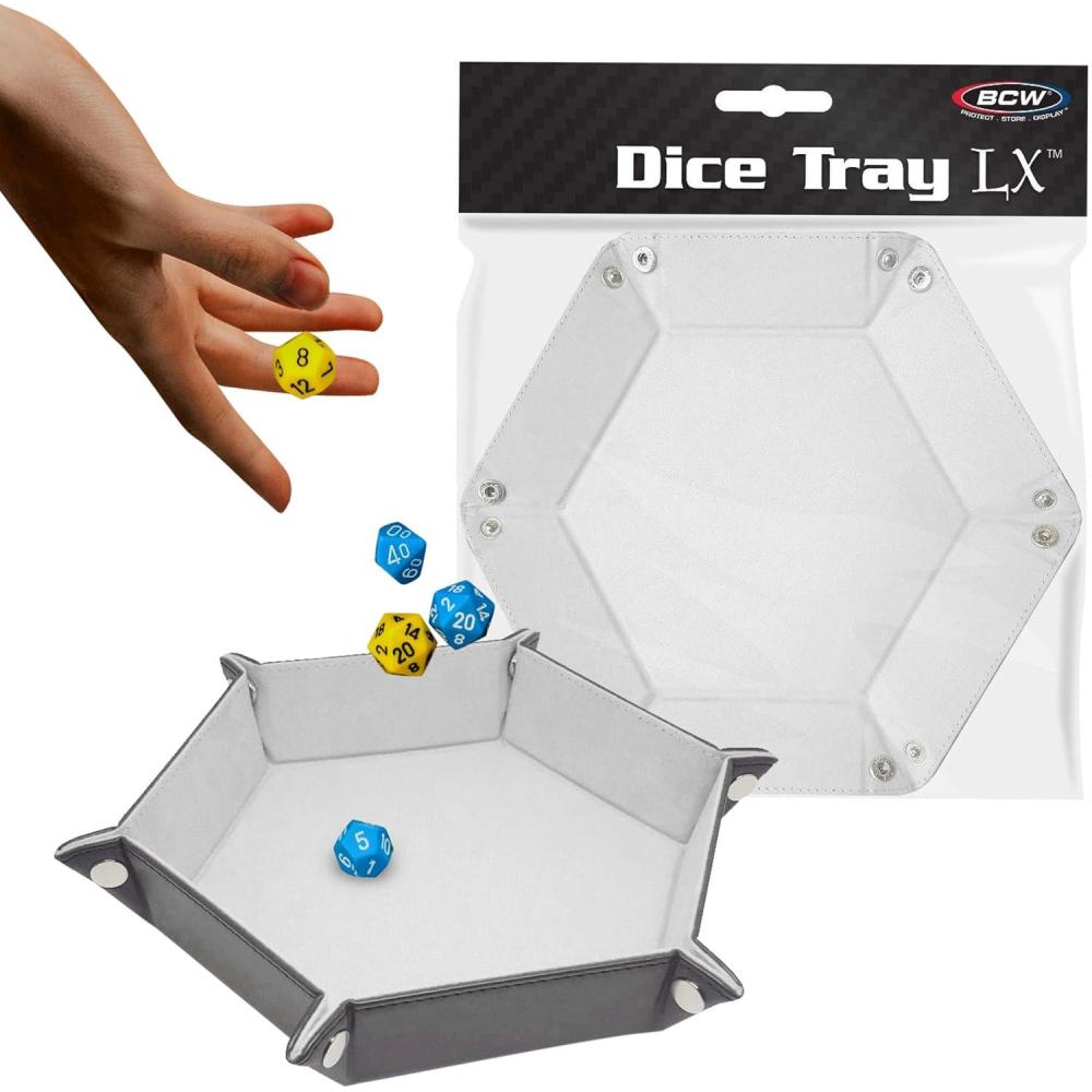 image:imageBCW Square Dice Tray  Blue  7x7 Inches  Ideal for Dungeons and Dragons Pathfinder etc  Dice Rolling Tray Gaming Accessory for Tabletop RPGs and Board GamesWhite