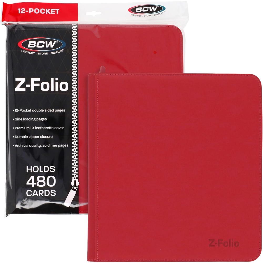 image:imageBCW Supplies 12Pocket ZFolio LX Trading Card Albums Red