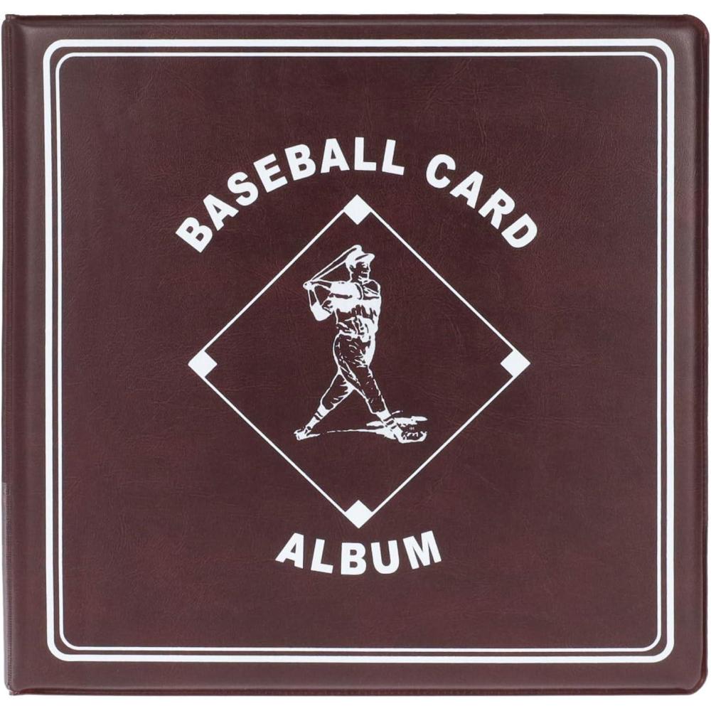 image:imageBCW Supplies 3 Baseball Album  Burgundy  Durable Binder for 90 Baseball Cards  Ideal for Collectors Storage and Card Protection  2 PackSingle