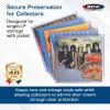 BCW 12-Inch Vinyl Record Topload Holder – 5 Pack | 9MM Thick | Rigid PVC Double LP Album Protector | Compatible with Record Sleeves and Bags | Essential Vinyl Album Storage and Display Solution