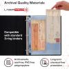 BCW 2 Pocket Envelope Page Protector | Archival Envelope Binder Sleeves for 3 Ring Binders | Acid-Free & Laser Welded | 50 Count(50 Pack)