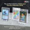 BCW 2-Piece Card Display Stands | Showcase Top Loaders, Magnetics, Screwdowns |Trading Card Display| Card Display Stand | Card Stand | Semi Rigid Card Holder Stand (20 Pack)(10 Pack)