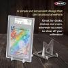 BCW 2-Piece Card Display Stands | Showcase Top Loaders, Magnetics, Screwdowns |Trading Card Display| Card Display Stand | Card Stand | Semi Rigid Card Holder Stand (20 Pack)(20 Pack)
