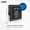 BCW 3-Inch Comic Book Binder with 50 LaserWeld® Comic Pages | D-Ring Binder Set with Clear Plastic Sheet Protectors | Page Protectors for 3-Ring Storage