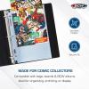 BCW 3-Inch Comic Book Binder with 50 LaserWeld® Comic Pages | D-Ring Binder Set with Clear Plastic Sheet Protectors | Page Protectors for 3-Ring Storage