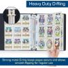 BCW 3-Inch D-Ring Football Trading Card Binder – Black | Holds 90 Pages | Heavy Duty Durable Design Football Card Binder | 1 ct(Football)