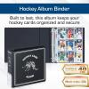 BCW 3-Inch D-Ring Football Trading Card Binder – Black | Holds 90 Pages | Heavy Duty Durable Design Football Card Binder | 1 ct(Hockey)