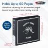 BCW 3-Inch D-Ring Football Trading Card Binder – Black | Holds 90 Pages | Heavy Duty Durable Design Football Card Binder | 1 ct(Hockey)