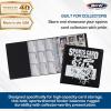 BCW 3-Inch Sports Card Album Binder | Durable Black D-Ring Card Binder Holds 90 Protective Pages | Compatible with other Collectible Cards | Ideal Sports Card Collection Storage Solution