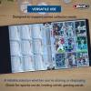BCW 3-Inch Sports Card Album Binder | Durable Black D-Ring Card Binder Holds 90 Protective Pages | Compatible with other Collectible Cards | Ideal Sports Card Collection Storage Solution