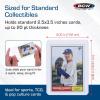 BCW 3×4 Standard Topload Card Holders | 200 Pack | Rigid Toploaders for Cards | Standard Trading Card Toploaders for Baseball, Pokémon, MTG, Sports Cards | Holds Up to 20 pt(Standard)