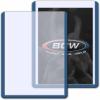 BCW 3×4 Topload Card Holder – Black Border | 25 Pack | Premium Quality Rigid PVC Protector for Standard Size Trading Cards | Card Holders for Sports Cards, MTG, Pokemon, and More (Black)(Blue)