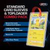 BCW 3×4 Topload Card Holders and Card Sleeves Combo | 100 Clear Plastic Toploaders and 100 Soft Card Sleeves | Protect, Store, and Display Trading Cards | Durable Card Storage Box for Collectors(100)