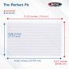 BCW 3×5 Topload Holders – 100ct | Premium PVC Card, Photo, and Print Protection | Ideal for Index Cards, Photos, Prints | Archival Quality Protective Sug-Fit Toploaders