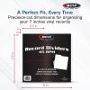 BCW 45 RPM Record Dividers – Archival Quality Vinyl Organizer