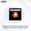 BCW 45 RPM Record Sleeves – 100 Count | Fits Standard 7 Inch Single 45s | Snug-Fit 2 Mil Polypropylene Outer Sleeves | Archival Plastic Covers for Vinyl Record Storage and Protection(200 Pack)