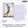 BCW 5×7 Topload Holder – 25 Count | Rigid 5×7 Toploader for Photos, Cards & Prints | Hard Plastic 5 x 7 Top Loader for Postcards, Pictures & Memorabilia Protection