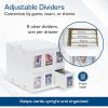 BCW 6 Drawer Card Catalog – White | Stackable Trading Card Organizer Box | Holds Sports Cards, Gaming Cards, Toploaders & Magnetics | Heavy-Duty Plastic Storage with Dividers(White)