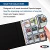 BCW Basics 2 Inch 3 Ring Binder – 1 Pack | Economical Trading Card Storage | Fits Standard 9-Pocket Pages | Collector Album | Black(Single)