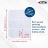 BCW Basics 9-Pocket Pages (70 Pack) | Binder Sheets for Trading & Sports Cards | Archival Protectors for Collectibles(36 Pack)