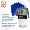 BCW Basics Card Sleeves | 500 Count Box | Acid-Free, Archival Safe | Durable, Cost-Effective Card Protector Sleeves for Standard 2.5″ x 3.5″ Trading and Game Cards (Blue)(Blue)