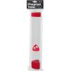 BCW Blue Playmat Tube with Dice Cap | Includes 2 Free Dice | Tri-Oval Design Prevents Rolling | Oversized Cap for Storage | Durable Plastic Tube for MTG, TCG Playmats, and Game Mats(Red)