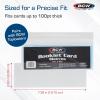 BCW Booklet Card Sleeves – 50 Pack | Crystal Clear Polypropylene Sleeves for Ultimate Preservation and Display | 7 3/8 x 2 5/8 Inches | Acid-Free Protection for Trading Card Booklets(100 Sleeves)