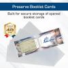 BCW Booklet Card Sleeves – 50 Pack | Crystal Clear Polypropylene Sleeves for Ultimate Preservation and Display | 7 3/8 x 2 5/8 Inches | Acid-Free Protection for Trading Card Booklets(50 Sleeves)