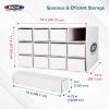 BCW Card House Storage Unit with 12 x 800ct Boxes | Holds Up to 9600 Cards | Organizer for Sports Cards, Pokémon, Magic: The Gathering & More