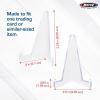 BCW Card Stands | Crystal Clear Transparent Mini Easels for Picture Display | Durable & Sturdy Design | Perfect for Trading Cards, Sports Memorabilia, Use at Home, Office, Shop, and More
