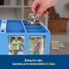 BCW Collectible Card Bin – Blue | Holds 3200 Cards | Includes 4 Dividers | Storage for Pokémon, MTG & Sports Cards(4 Pack)