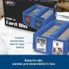 BCW Collectible Card Bin – (Single, Blue) | Holds up to 1600 Cards | Plastic Storage Box for Pokémon, MTG & Sports Cards(6 Pack)