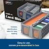 BCW Collectible Card Bin – (Single, Gray) | Holds up to 1600 Cards | Plastic Storage Box for Pokémon, MTG & Sports Cards(6 Pack)