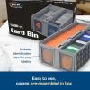 BCW Collectible Card Bin – (Single, Gray) | Holds up to 1600 Cards | Plastic Storage Box for Pokémon, MTG & Sports Cards(Single)