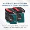 BCW Deck Guard – Double Matte 500 Count Box (10 Packs of 50 Sleeves) | Acid-Free, No PVC | Fits 2.5″ x 3.5″ Game Cards | Archival Safe Sleeves for Card Protection (Red)(Teal)