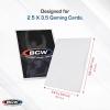 BCW Deck Guard – Double Matte 500 Count Box (10 Packs of 50 Sleeves) | Acid-Free, No PVC | Fits 2.5″ x 3.5″ Game Cards | Archival Safe Sleeves for Card Protection (Red)(White)