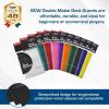 BCW Deck Guard – Double Matte 500 Count Box (10 Packs of 50 Sleeves) | Acid-Free, No PVC | Fits 2.5″ x 3.5″ Game Cards | Archival Safe Sleeves for Card Protection (Red)(Red)