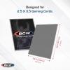BCW Deck Guard – Double Matte 500 Count Box (10 Packs of 50 Sleeves) | Acid-Free, No PVC | Fits 2.5″ x 3.5″ Game Cards | Archival Safe Sleeves for Card Protection (Red)(Gray)